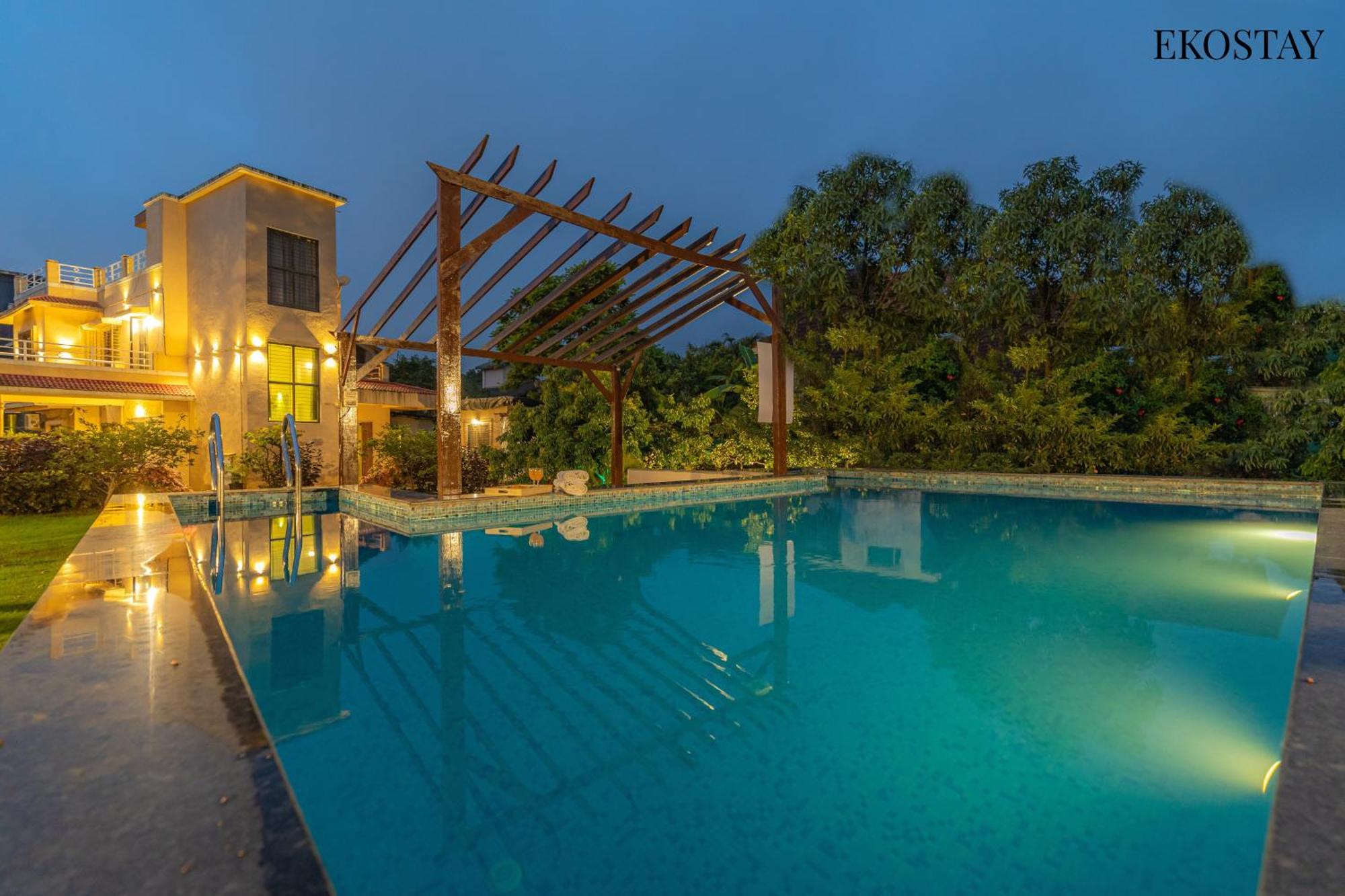 Ekostay Gold - Olive Crest Villa - Spacious Lawn Lonavala Dış mekan fotoğraf